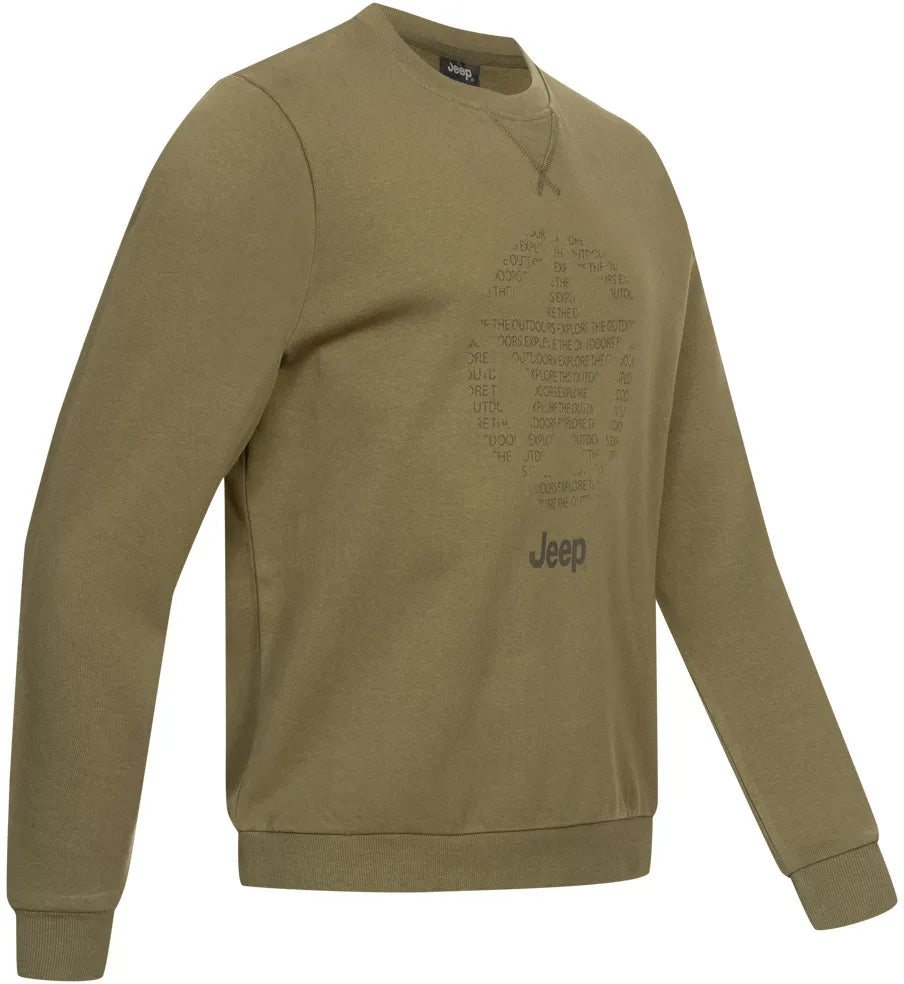 Pánská mikina Jeep s kulatým výstřihem Star All Brown 2xl