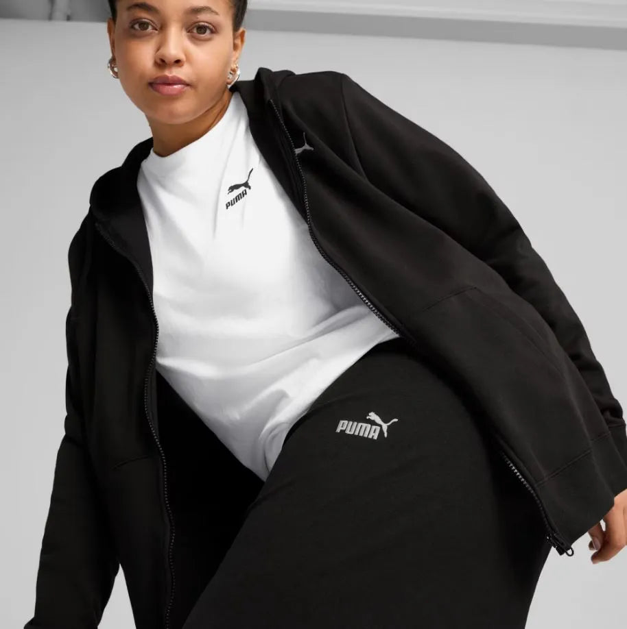 Leggings Puma Ess Small No. 1 Logó Magas derekú Straight Leggings Fekete