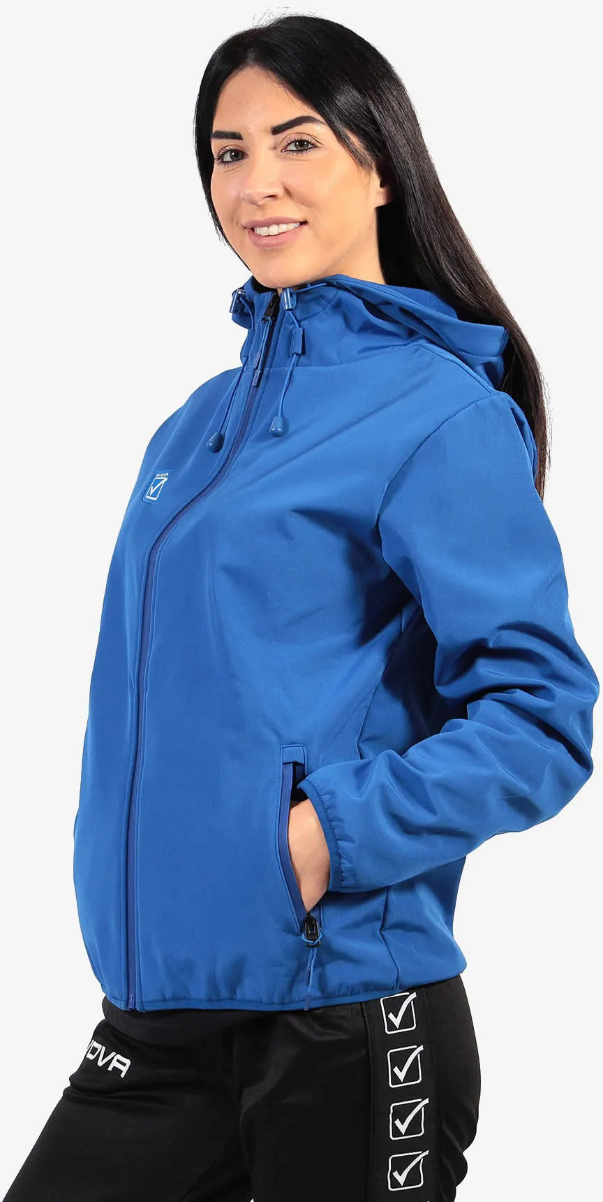 Chaqueta Softshell unisex Givova Jacket azul real