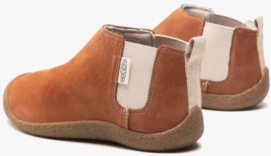 Bróga Leathar na mBan Keen Wmns Mosey Chelsea Leathar Tortoise Shell-birc Brown