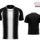 T-shirt sportiva Givova Stripe Nero-bianco Nero