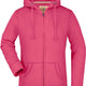 Дамски суичър James & Nicholson Vintage Hoody Pink
