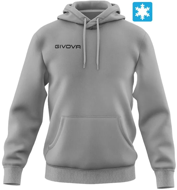 Cotton Sweatshirt Givova Hoodie Grey