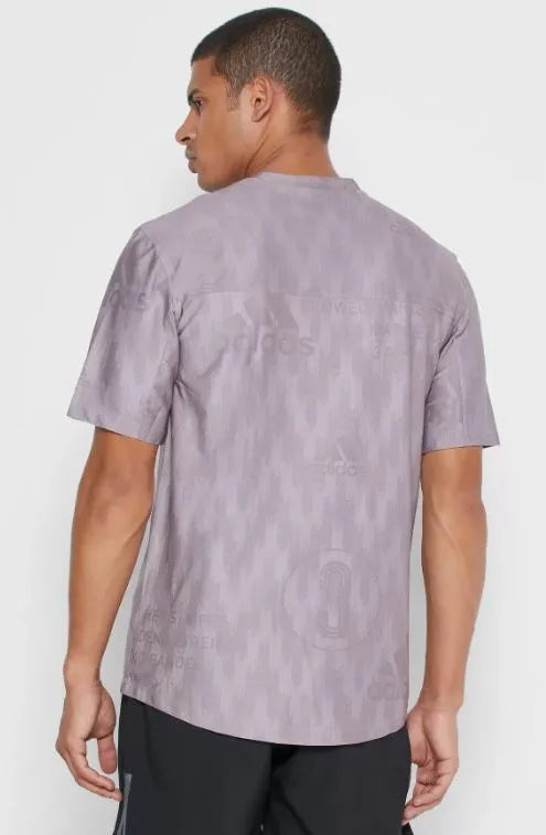 T-shirt da uomo Adidas Men City Knit Viola
