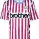 Джърси Манчестър Сити Мъже Mcfc Fw 1998 Away T-shirt Бордо Микс