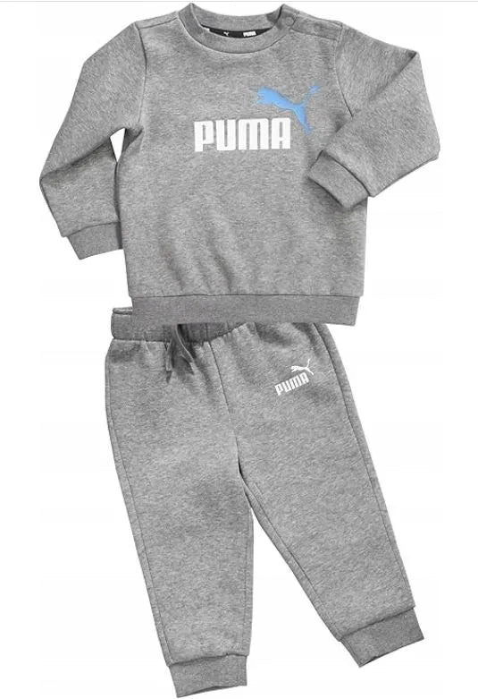 Conjunto infantil puma jr. Conjunto jogger mini gatos gris jaspeado 68