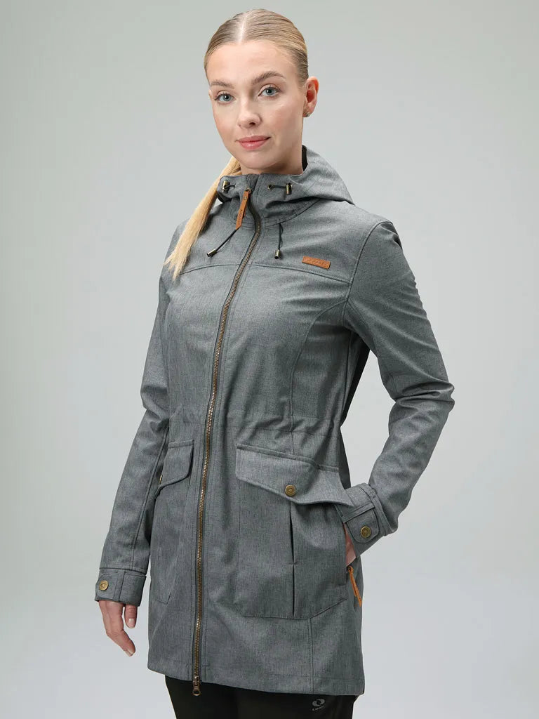 Damen-Softshellmantel Loap Lavila Gry Grey