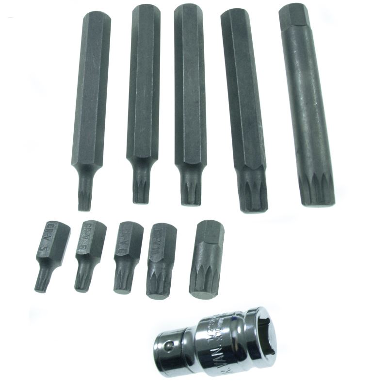 Spline Bits Set 12-pointed 10 Pcs Beast