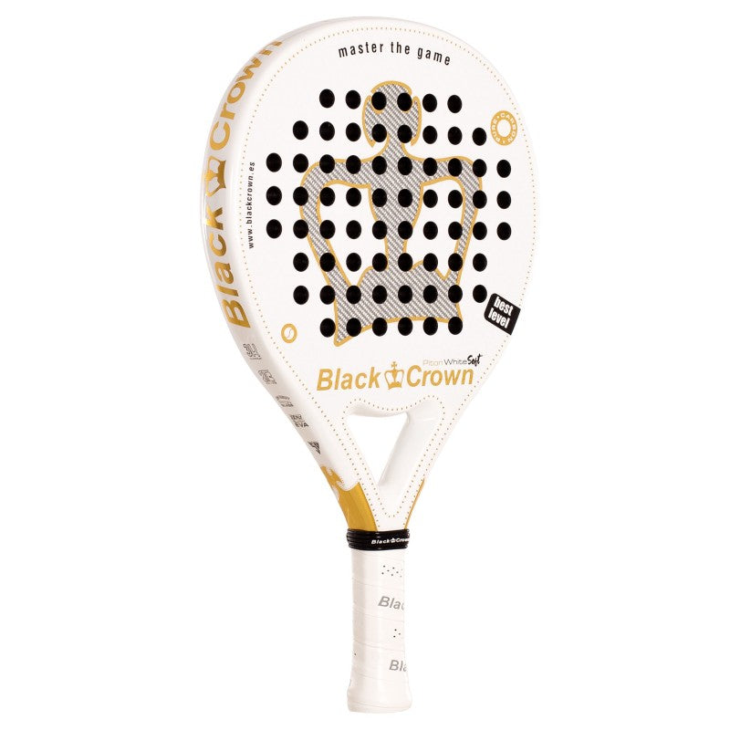 Black Crown Piton White Soft Padel Racket Multicolor