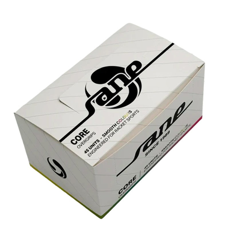 Doos met 45 Sane Core gladde veelkleurige overgrips