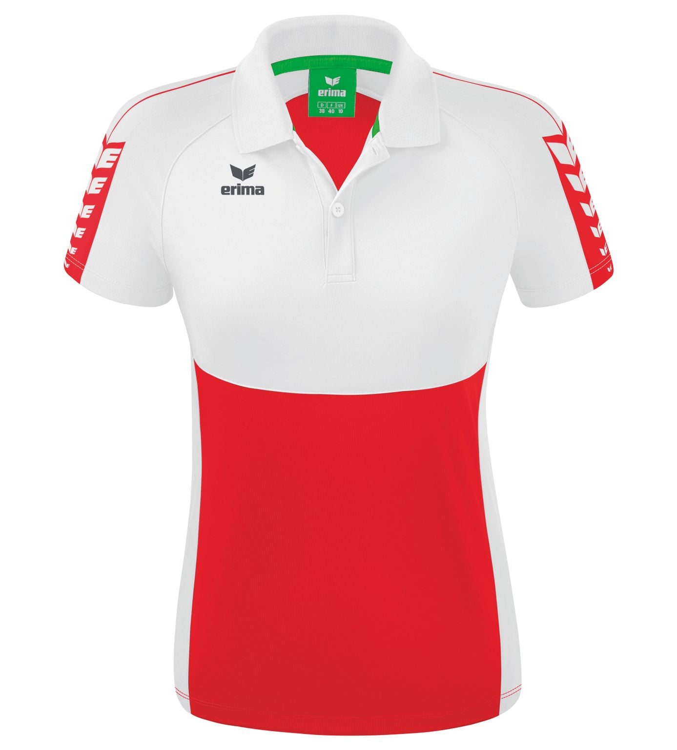 Koszulka polo Erima Six Wings Czerwono-biała