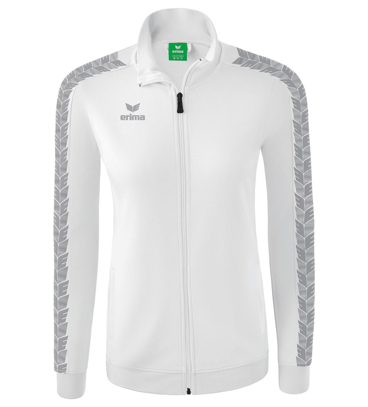 Erima Essential Team Track Top Jakke Hvid/monument Grå