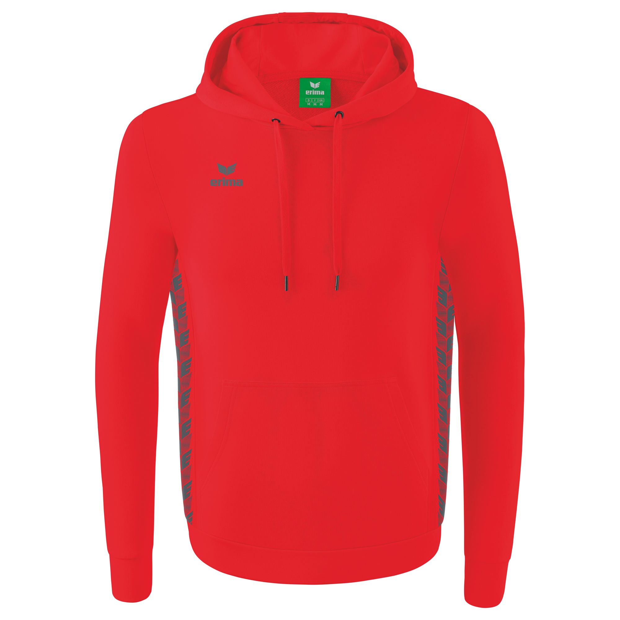 Bluza z kapturem Erima Essential Team w kolorze czerwono-szarym