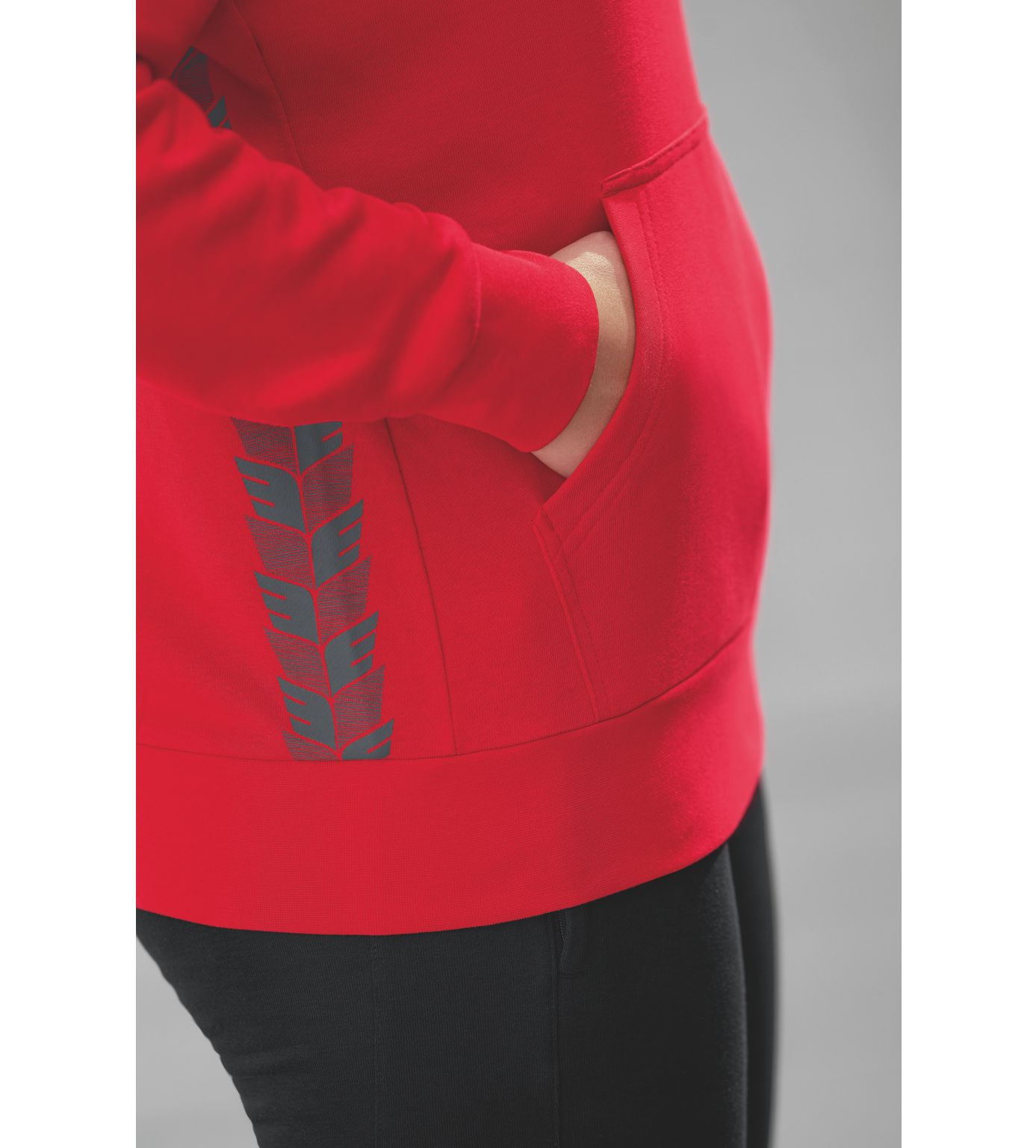 Erima Essential Team Hoody Rood/leigrijs
