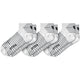 Erima 3-pack Korte Sokken Wit 43-46