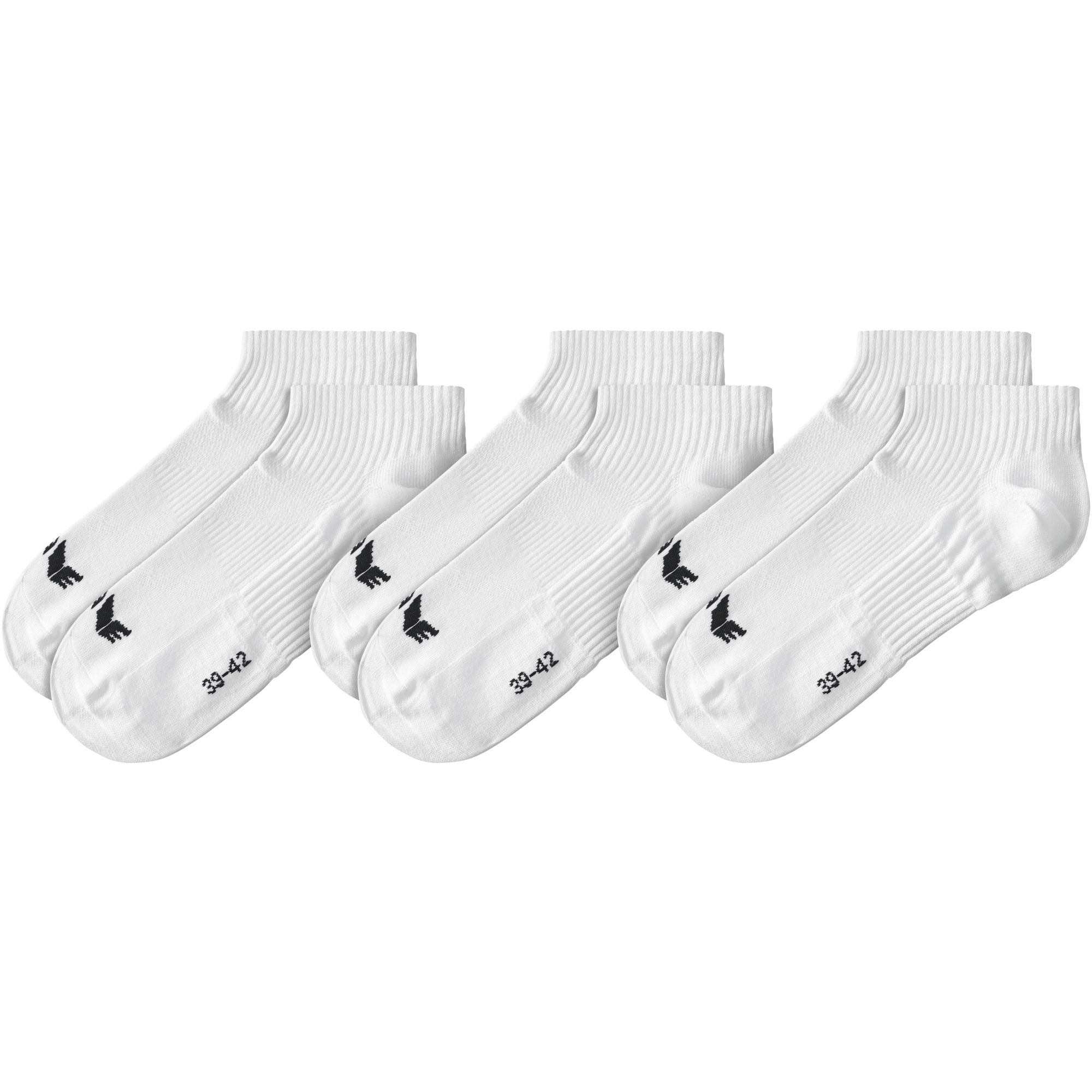 Erima Sock Liners 3 Pairs White 35-38