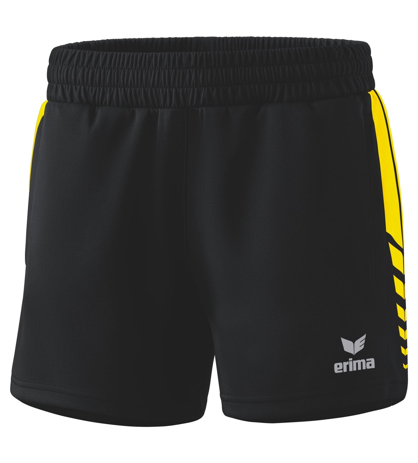 Erima Six Wings Workershort Zwart/geel