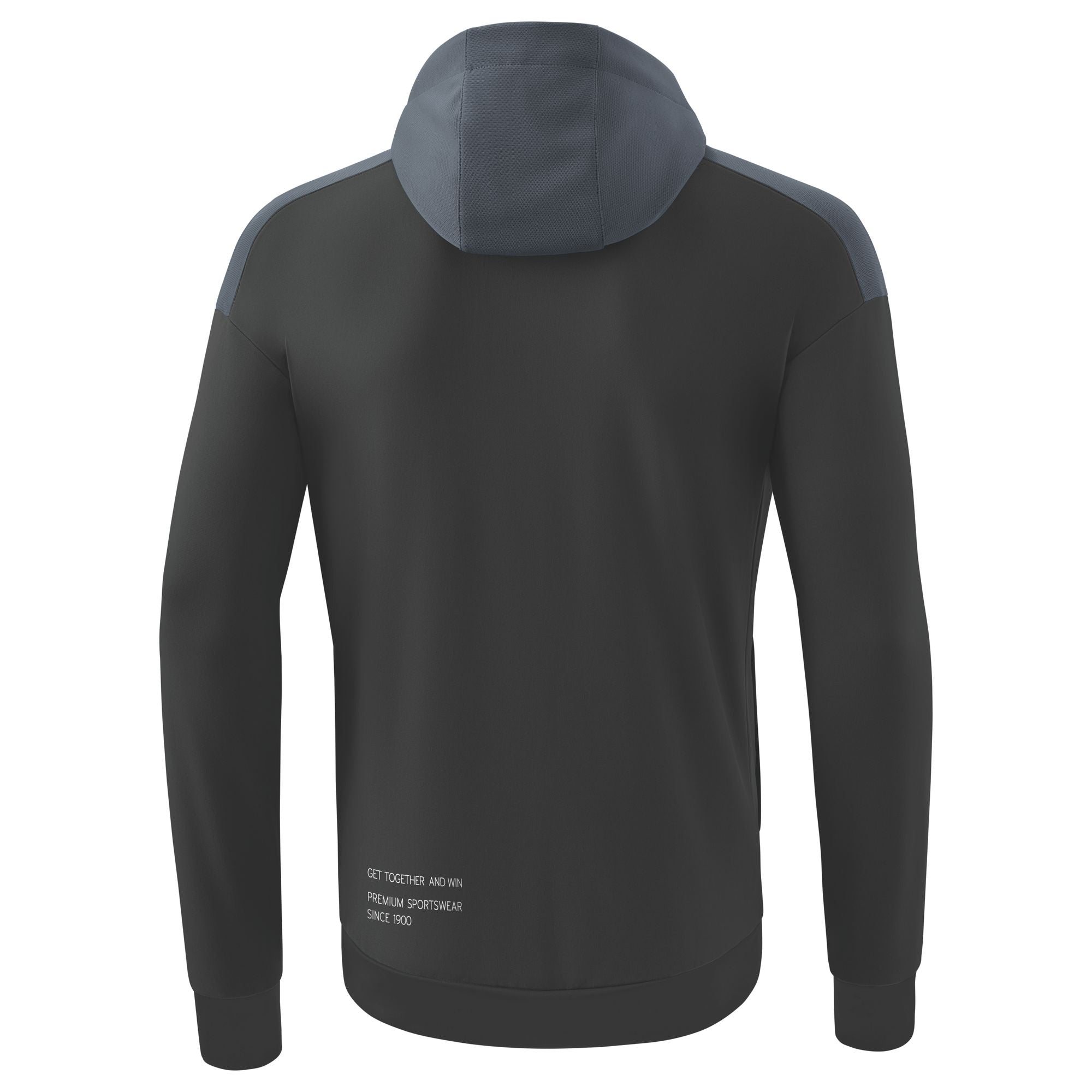 Erima Change By Erima Trainingsjack met capuchon Zwartgrijs/leigrijs/wit