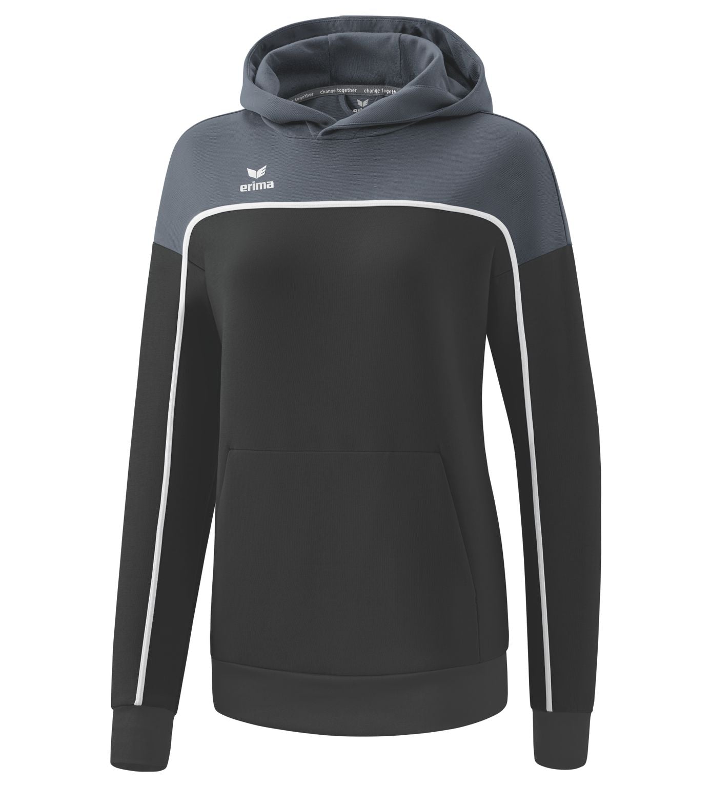 Erima Change By Erima Hoody Sort Grå/skifer Grå/hvid