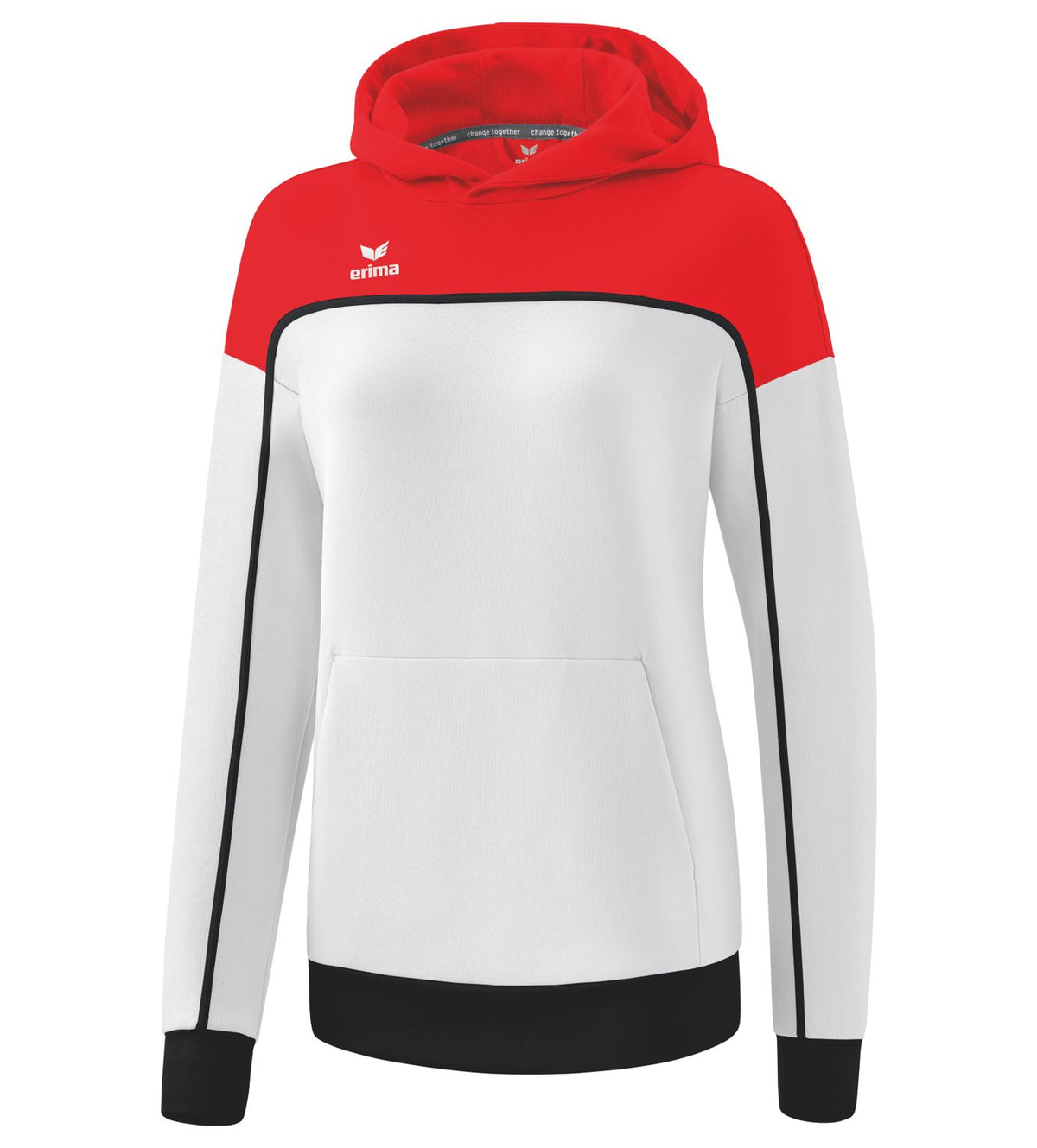Erima Change By Erima Hoody Weiß/Rot/Schwarz