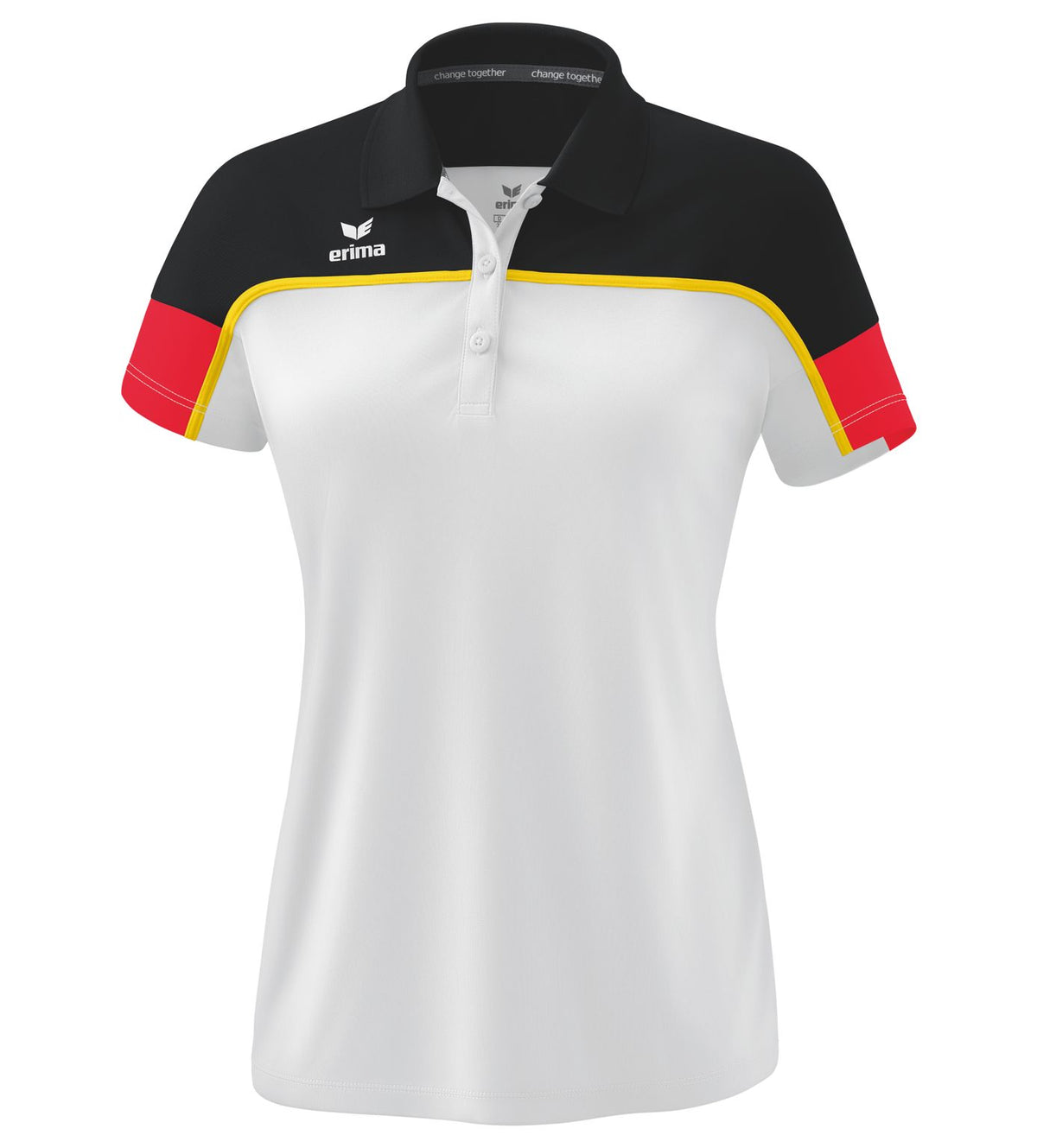 Erima Change By Erima Poloshirt Weiß/Schwarz/Rot