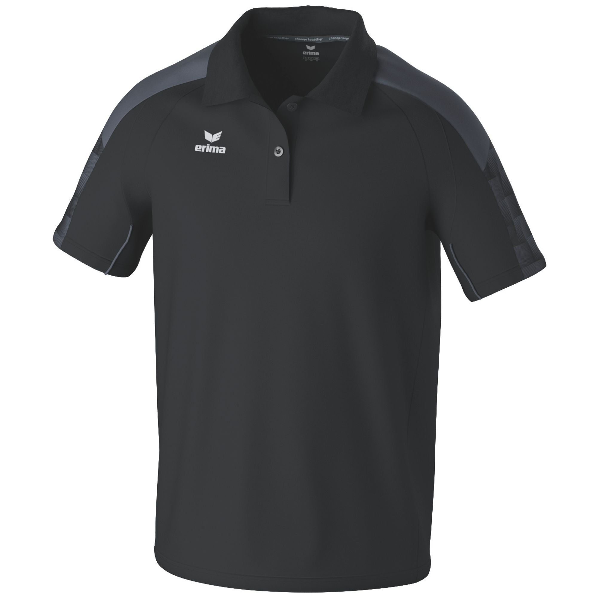 Erima Evo Star Poloshirt Schwarz/Schiefergrau