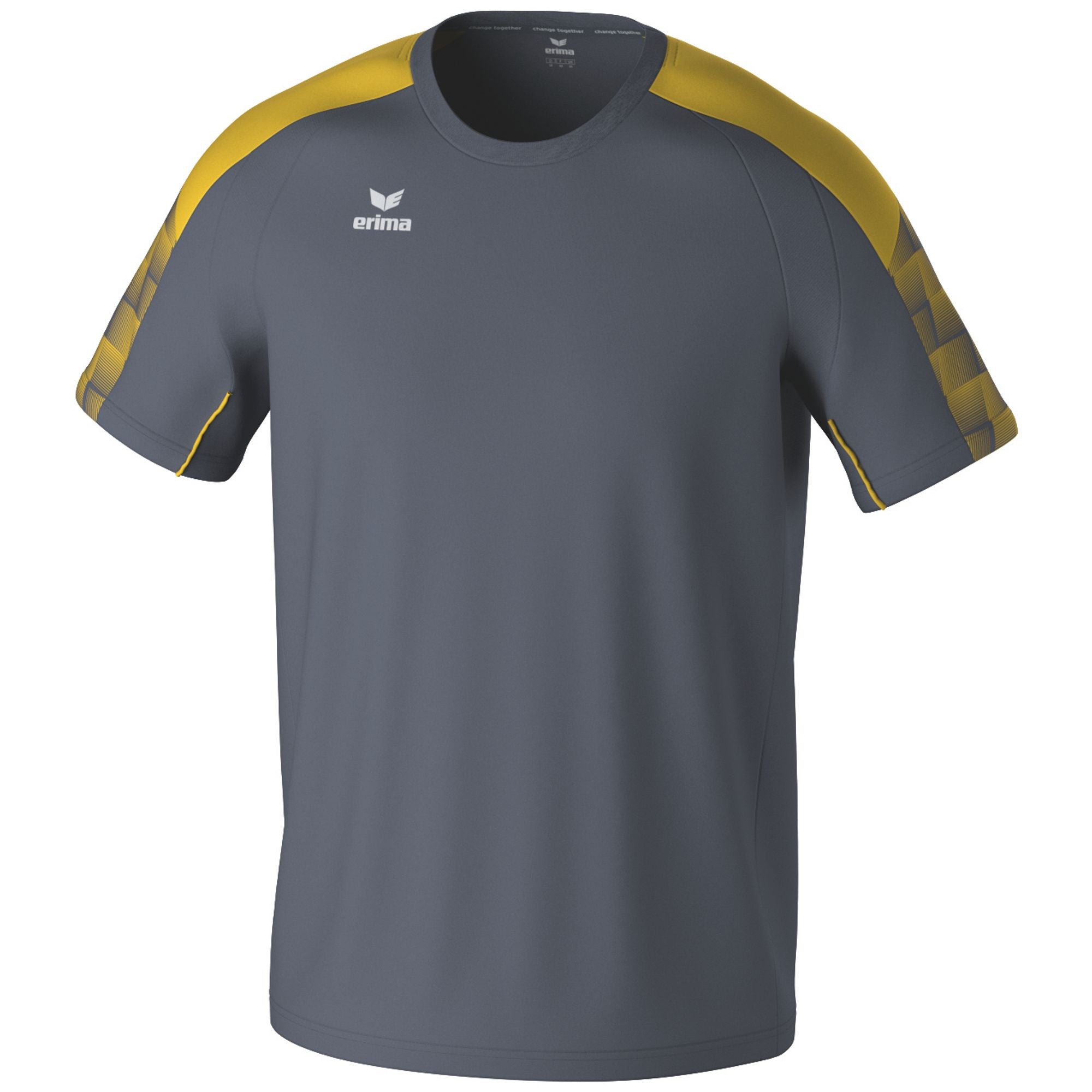 Erima Evo Star T-shirt Skiffergrå/gul Junior