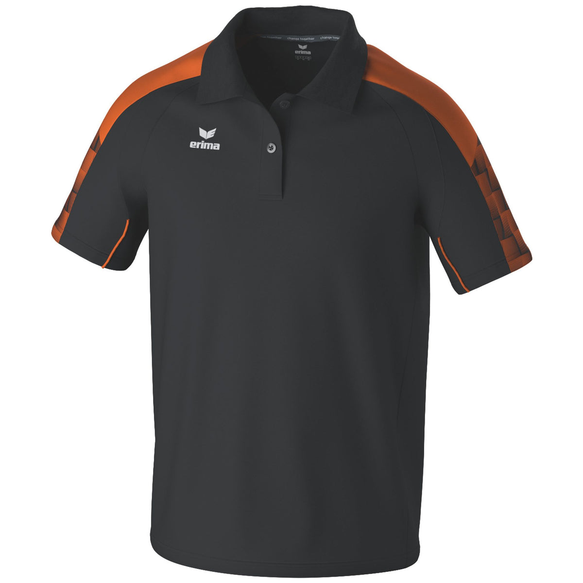 Erima Evo Star Poloshirt Zwart/oranje