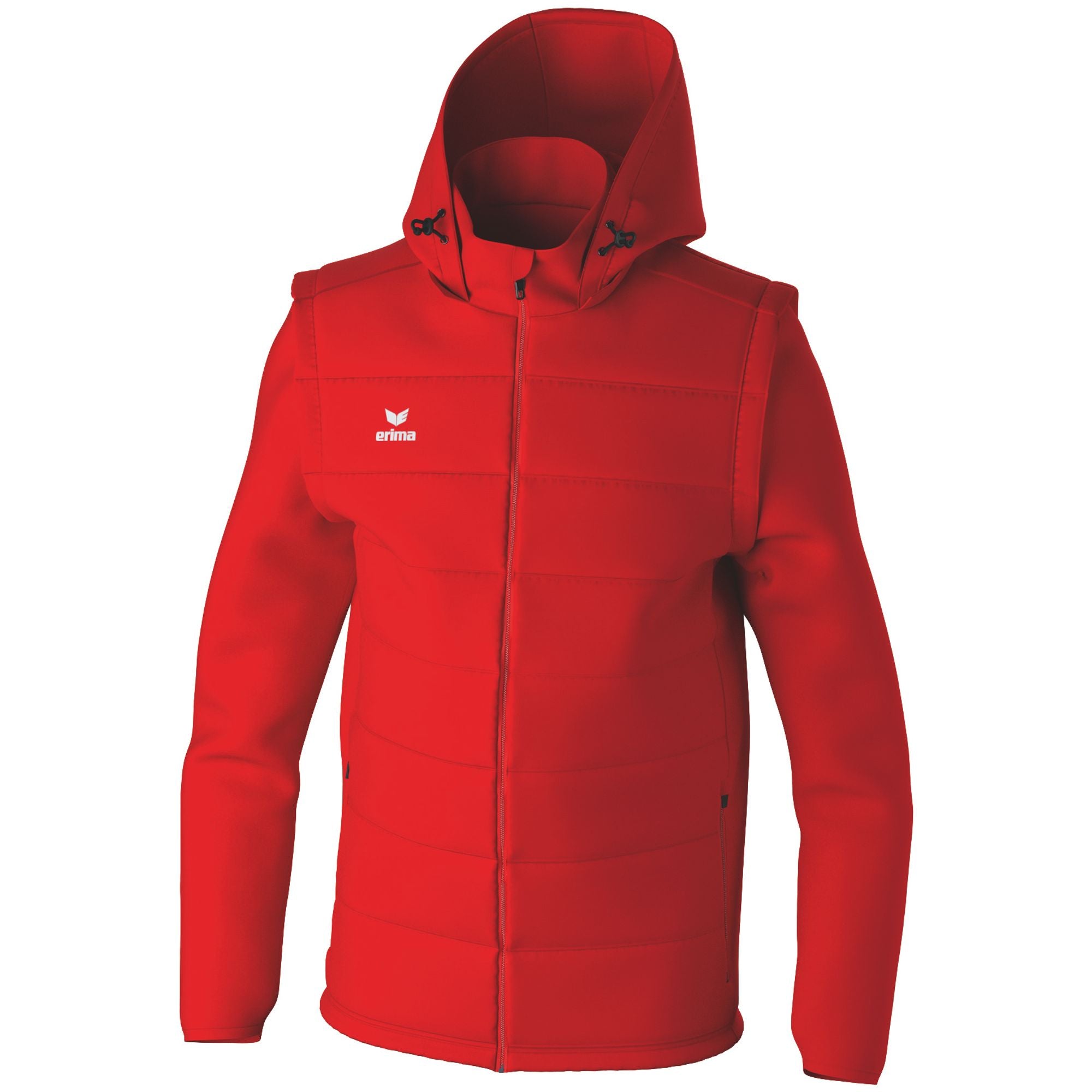 Erima Team Jacket With Detachable Sleeves Red