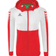 Erima Six Wings Trainingsjacke mit Kapuze Rot/Weiß