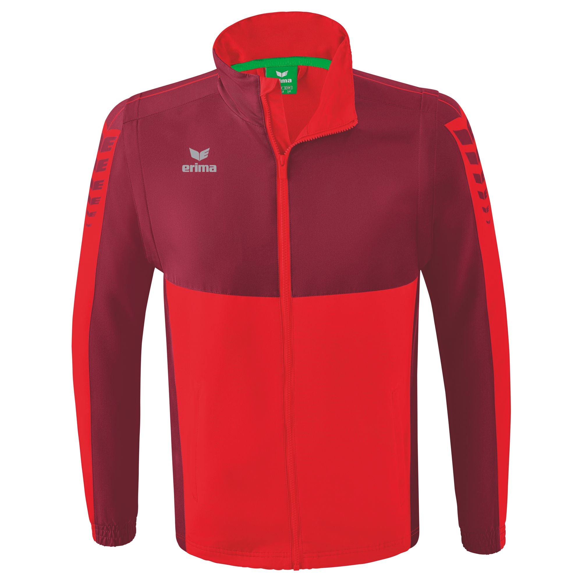 Erima Six Wings Jacke mit abnehmbaren Ärmeln Rot/Bordeaux