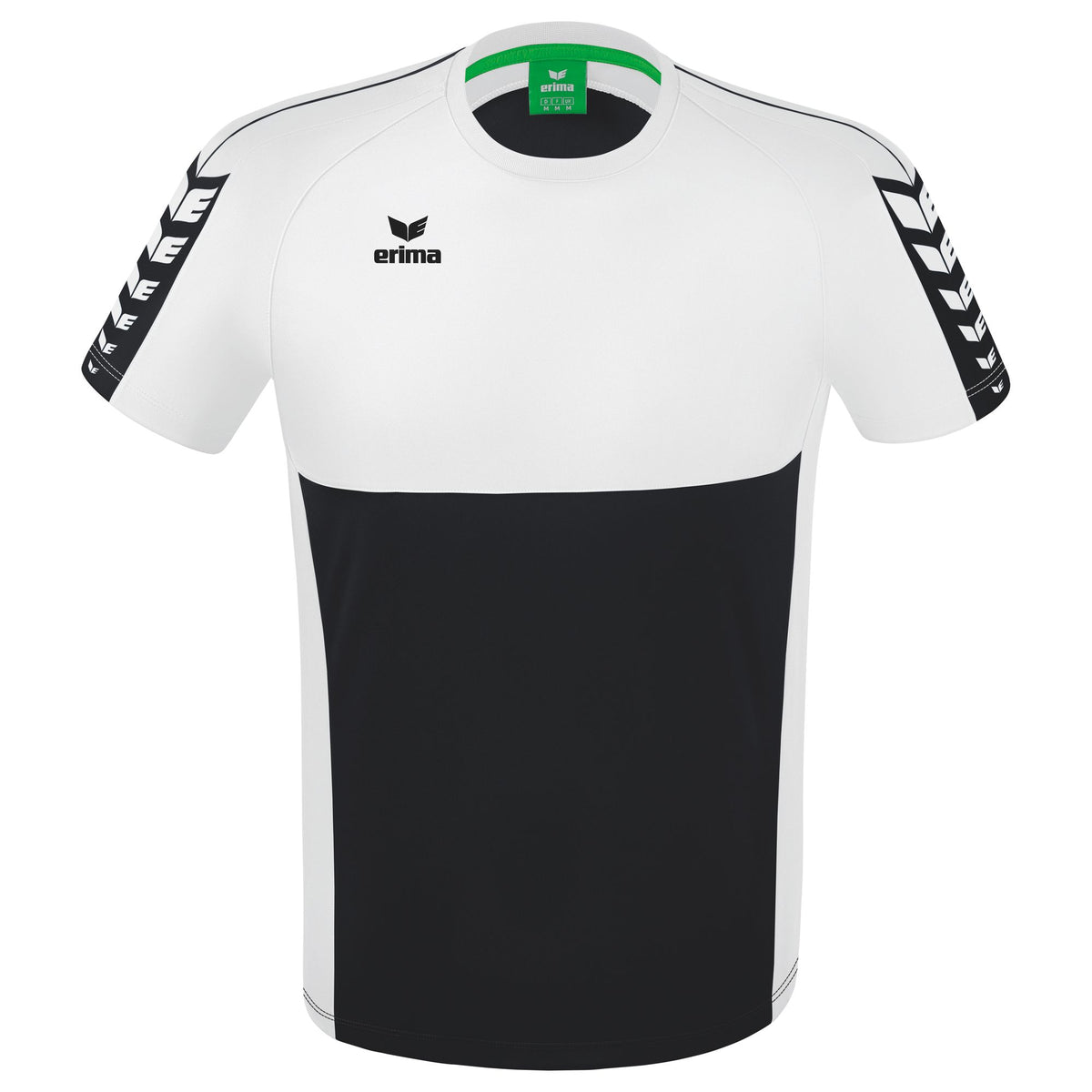 Erima Six Wings T-shirt Zwart/wit