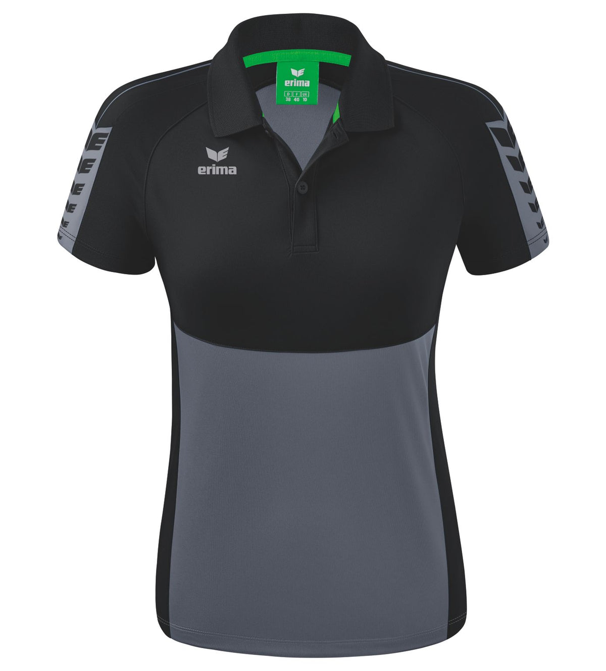Koszulka polo Erima Six Wings Slate Grey/Black