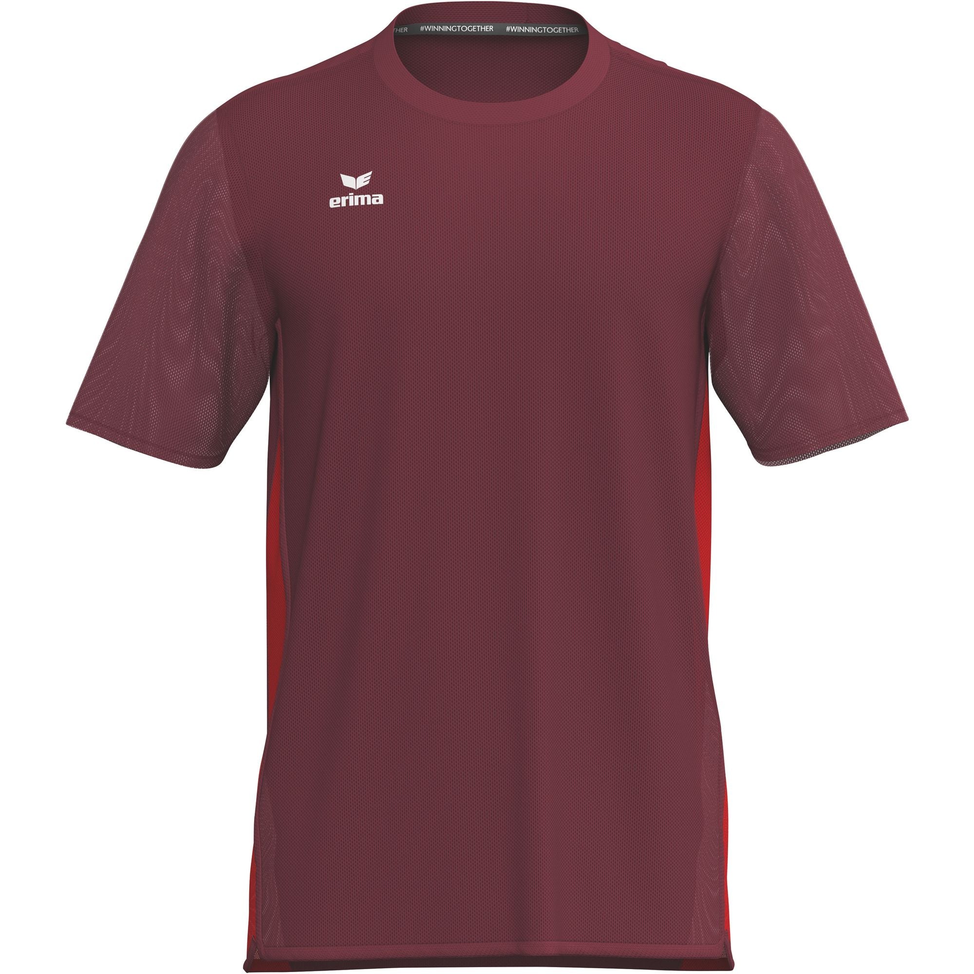 Erima T&f Wings T-shirt Function Bordeaux/rood Junior