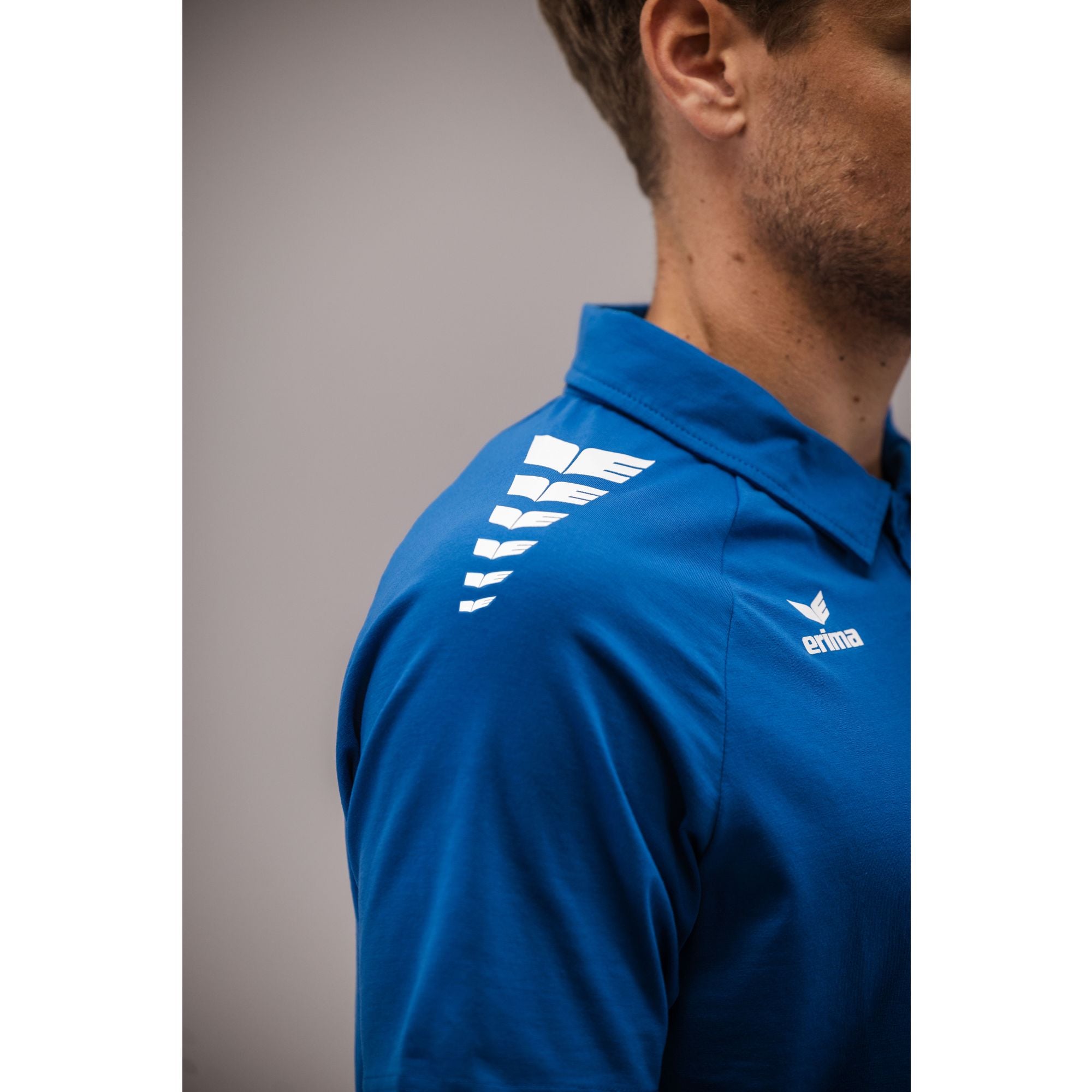 Erima Cmpt Wings Poloshirt New Royal/weiß