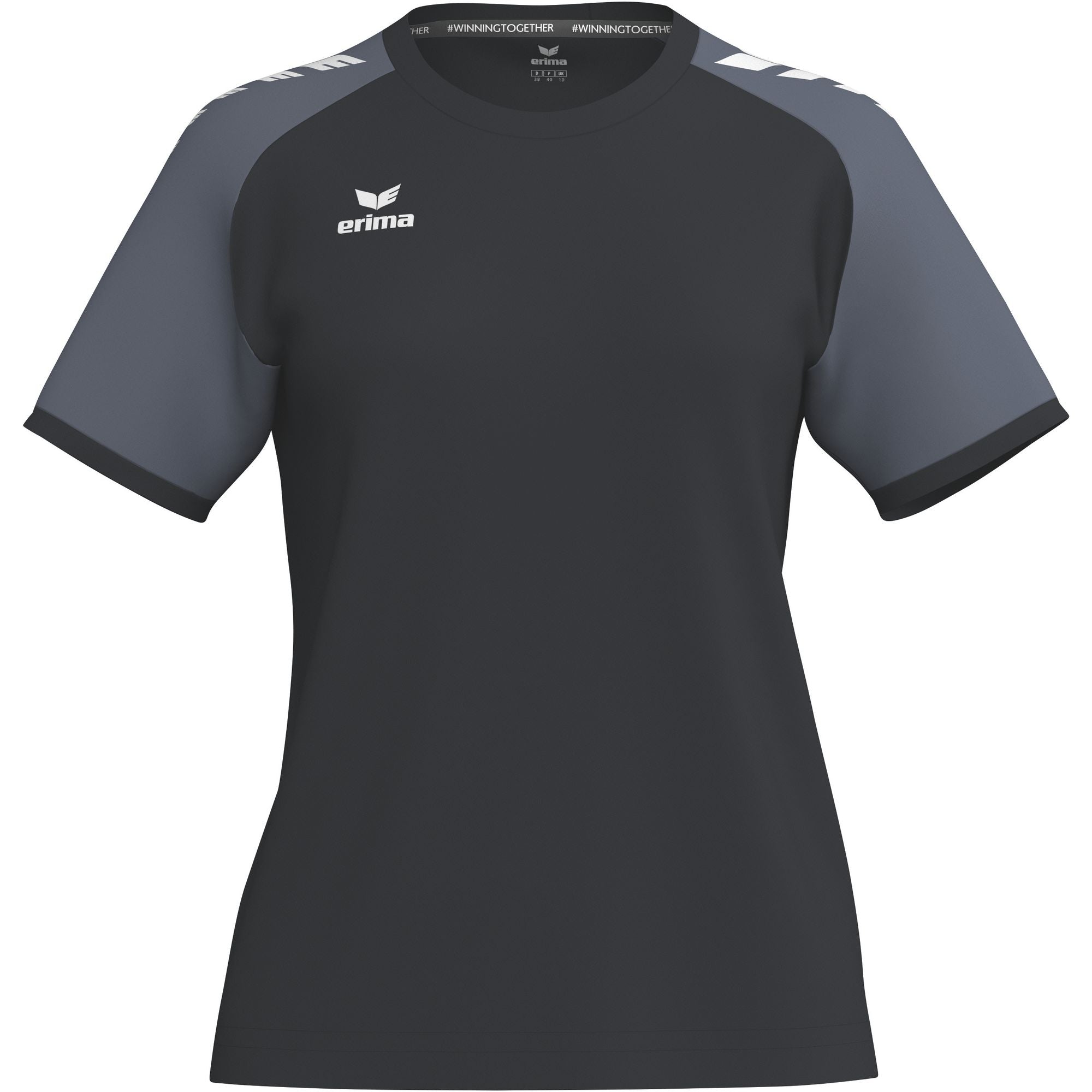 Erima Wings Jersey rövidujjú fekete/palaszürke