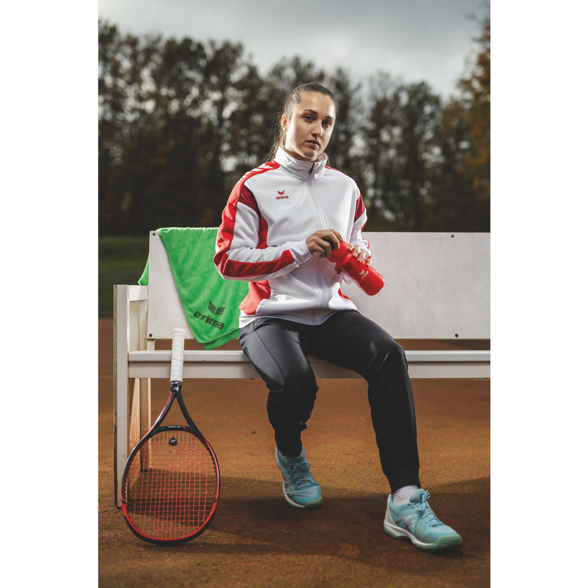 Erima Celebrate 125 Trainingsjacke Weiß/Rot