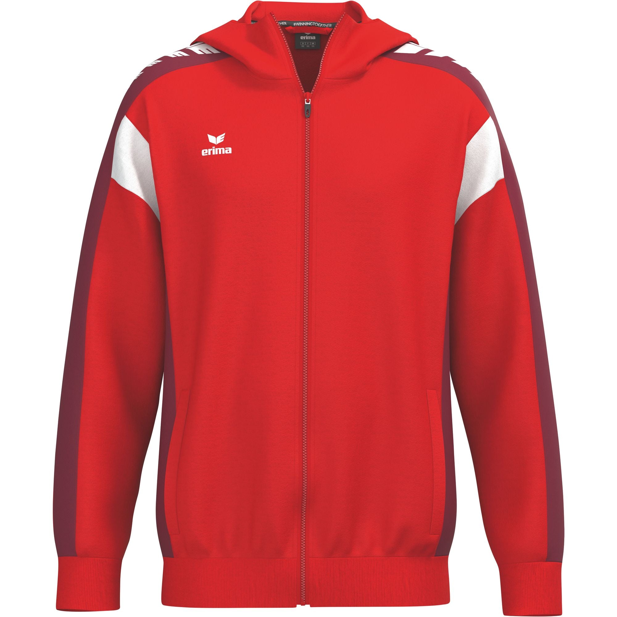 Erima Veste d'Entraînement à Capuche Celebrate 125 Rouge Junior