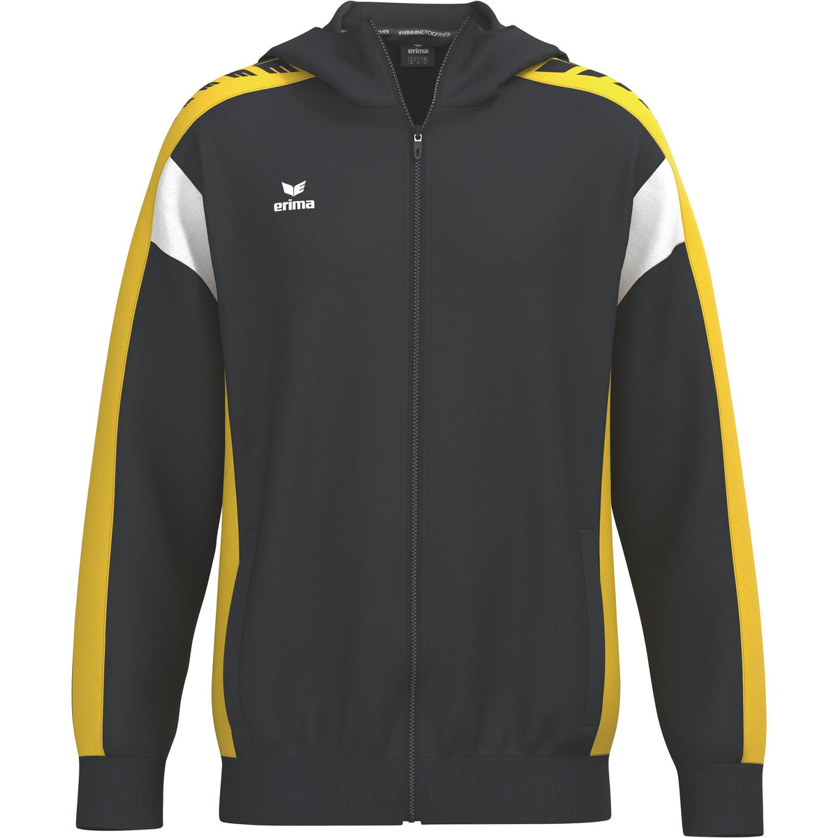 Chaqueta de entrenamiento Erima Celebrate 125 con capucha negro/amarillo junior