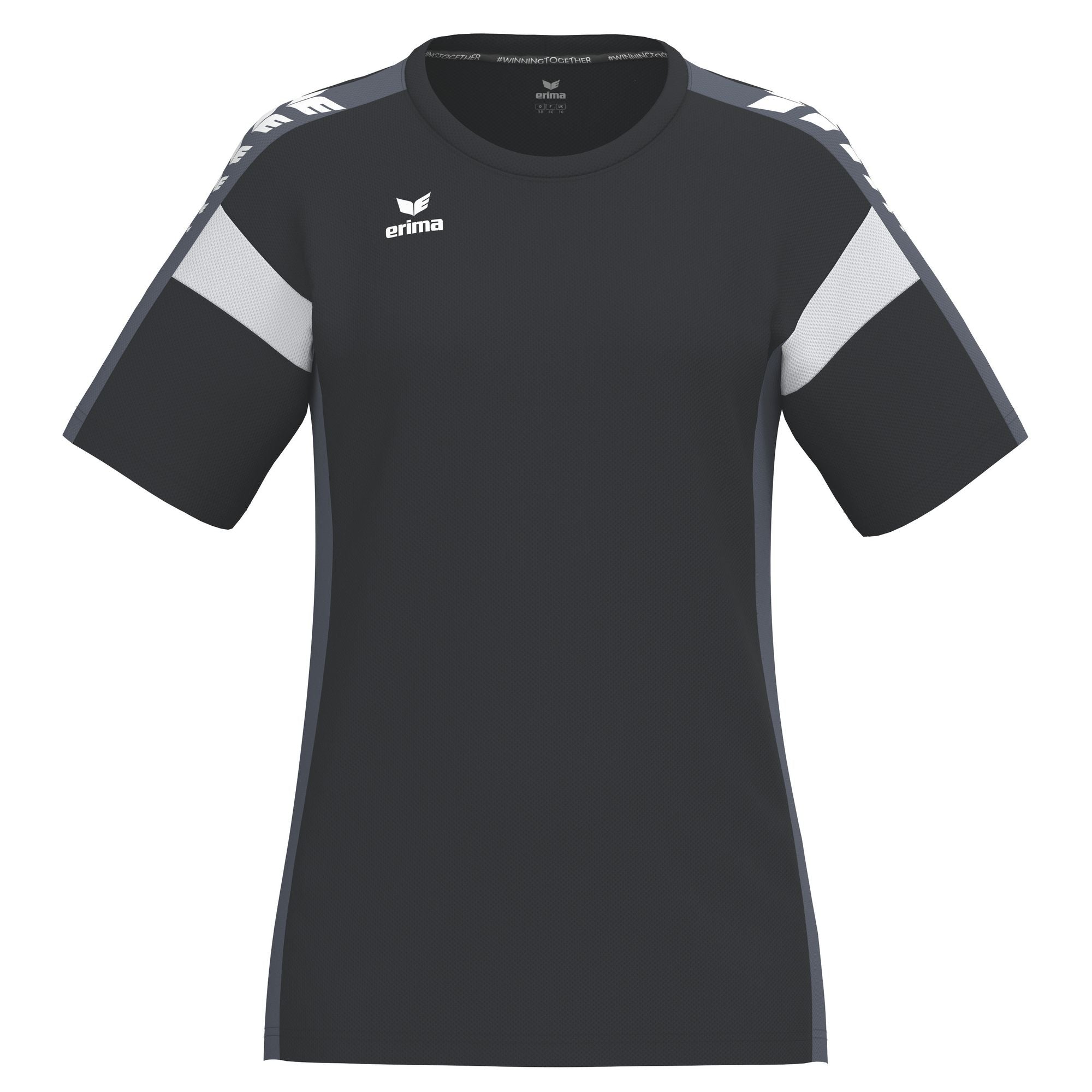 Erima Celebration 125 T-shirt Functie Zwart/leigrijs