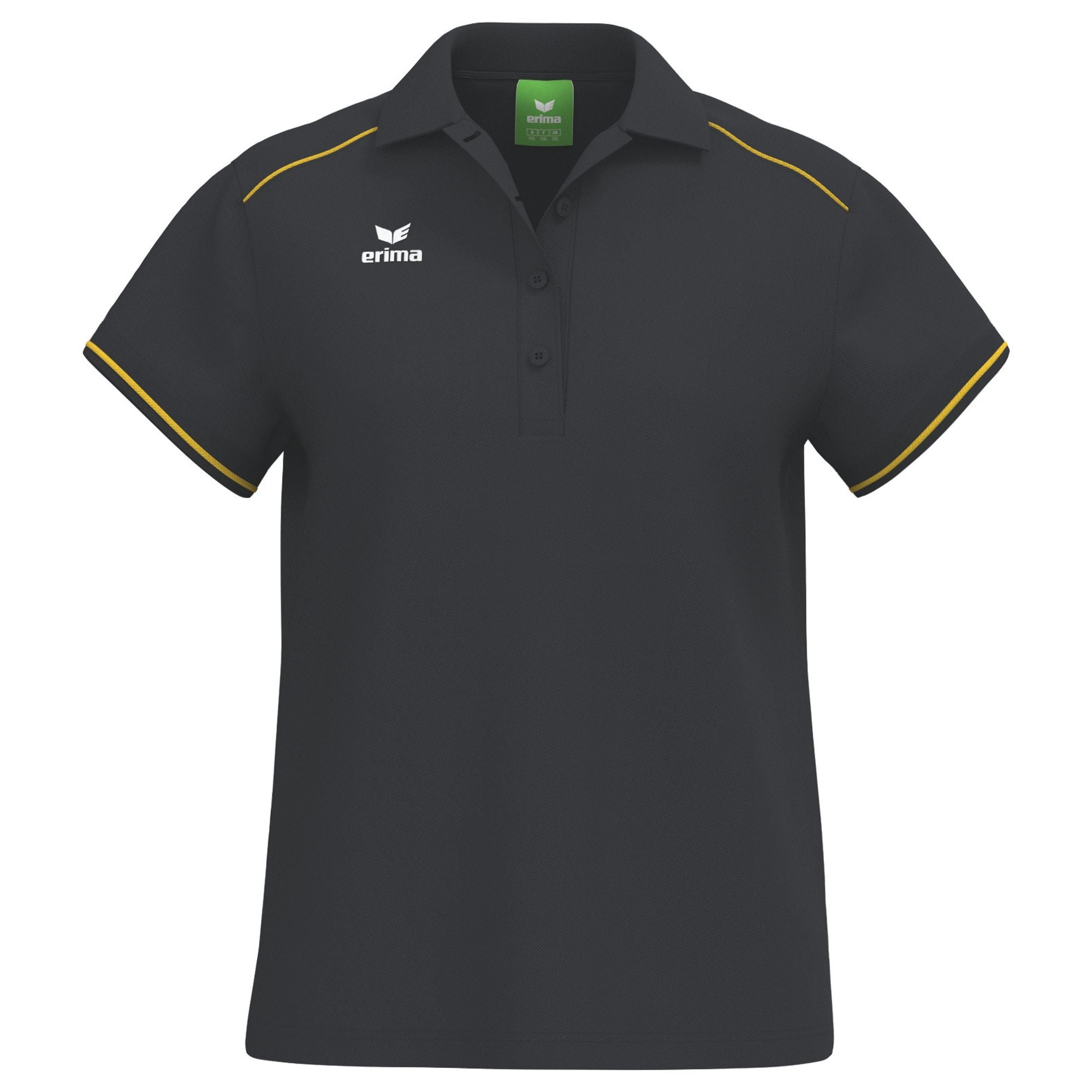 Erima Cmpt Poloshirt Schwarz/Gelb