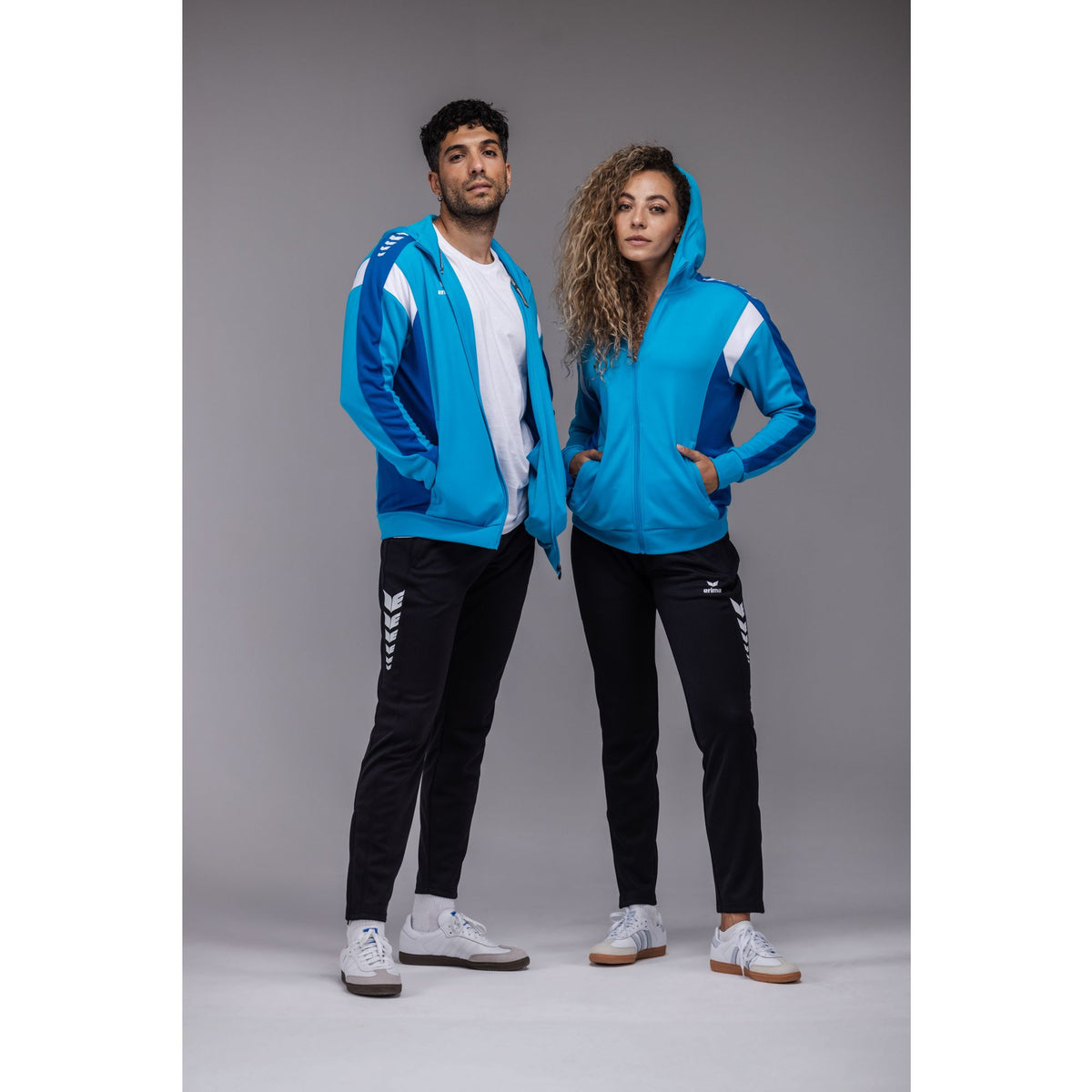 Erima Celebrate 125 Trainingsjacke mit Kapuze Curacao/New Royal