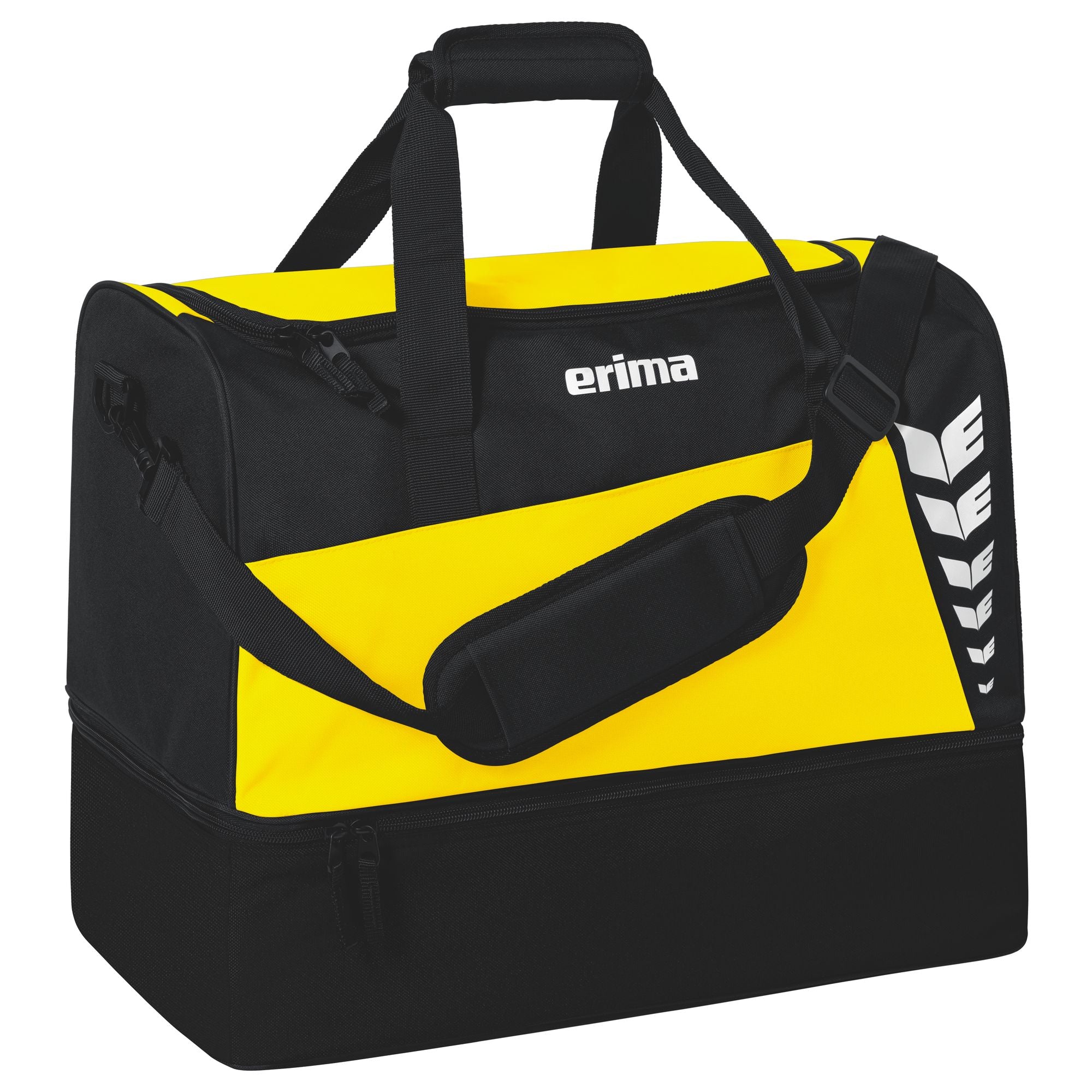 Erima Six Wings Sports Bag With Bottom Compartment Yellow/black