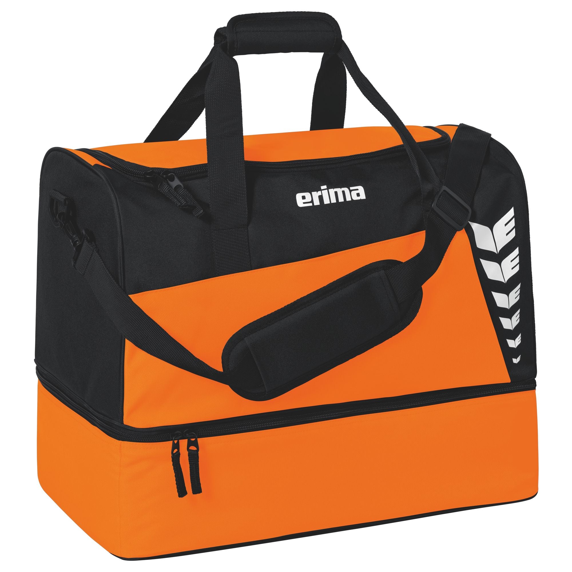 Erima Six Wings Sports Bag With Bottom Compartment Orange/black