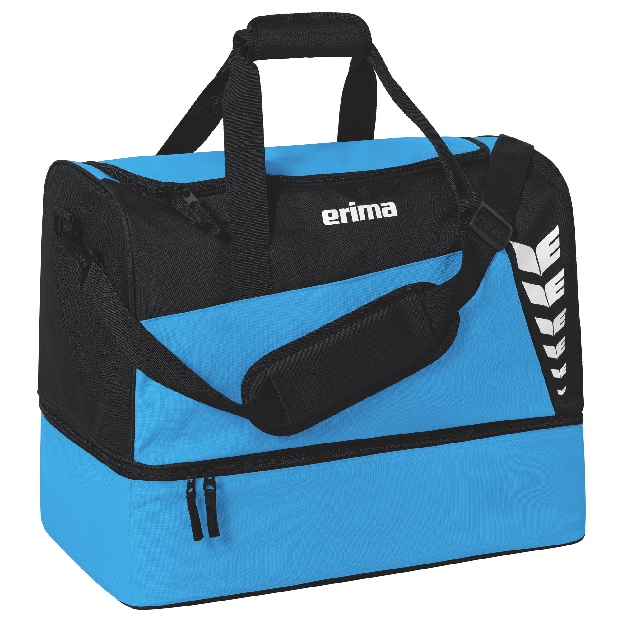 Erima Six Wings Sports Bag With Bottom Compartment Curacao/black