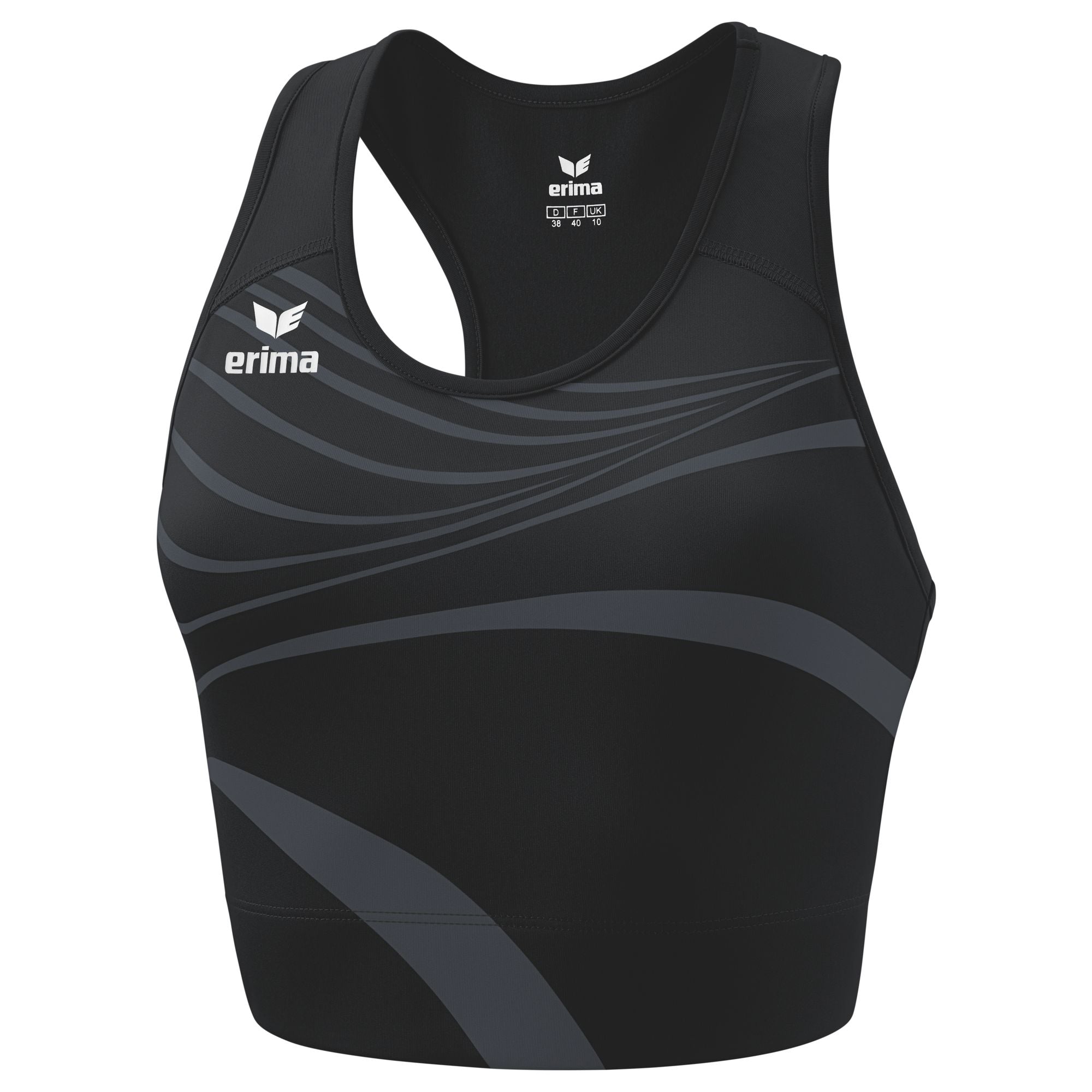 Cluiche Erima Rásaíocht Bra Dubh