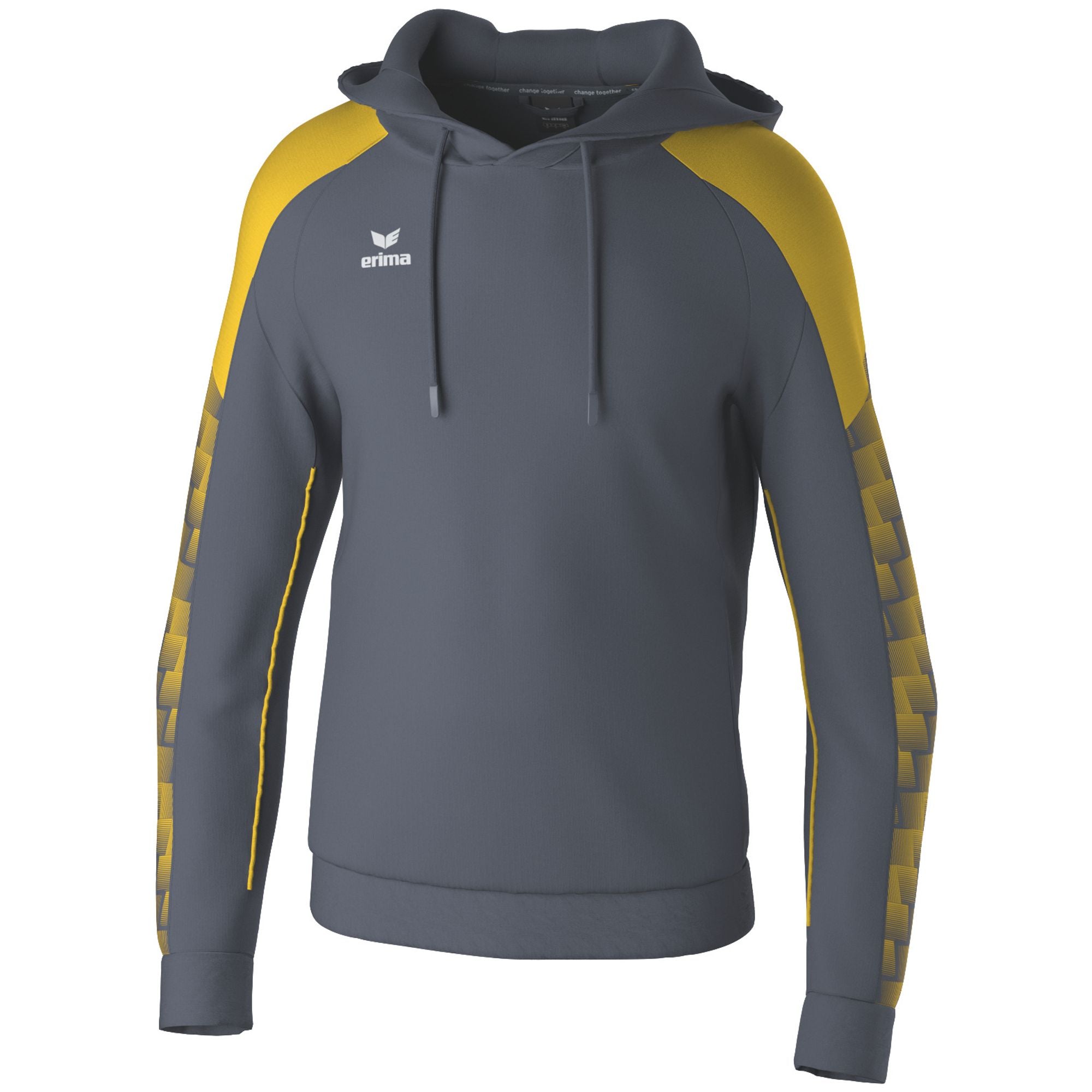 Erima Evo Star Hoody Slate Grå/gul