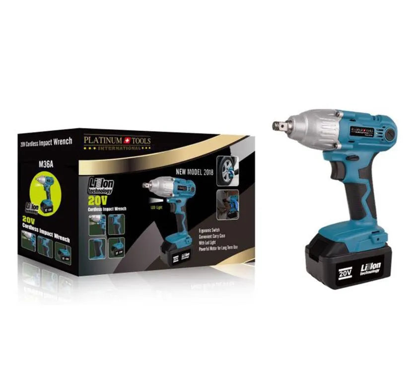 Cordless Impact Wrench Royalty Line Platinum Tools Green