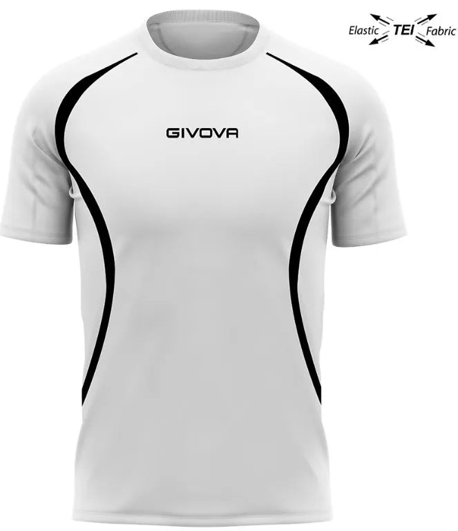 Running T-shirt Unisex Givova Running White-black White/black