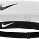 Nike Flex лента за глава 2 пакета черно-бяло черно/бяло